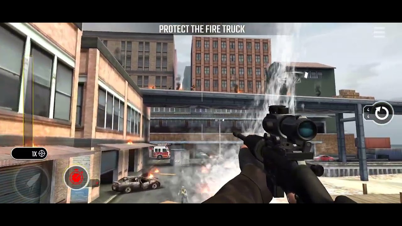 Pure Sniper Z30 Mission 15 Fire Fight Protect the Fire Truck