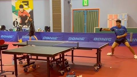 Butterfly Training Tips with Angel Naranjo - Two Table Forehand & Backhand Looping