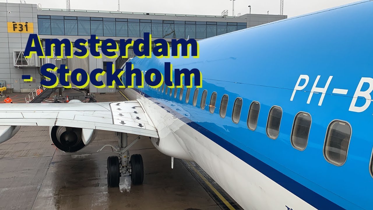 Baleinwalvis het ergste een TRIP REPORT | KLM Economy | Amsterdam - Stockholm | Boeing 737-900 - YouTube