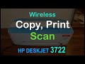 HP All-In-One Printer | Copy, Print & Scan | HP Deskjet 3722 Printer review !!
