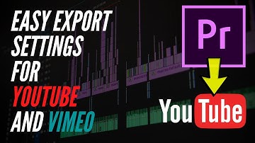 Easy Export Setting For Adobe Premiere to Youtube/Vimeo.