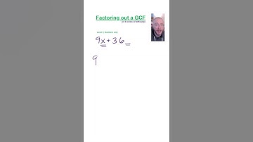 How to factor out a GCF (Level 1 of 5)