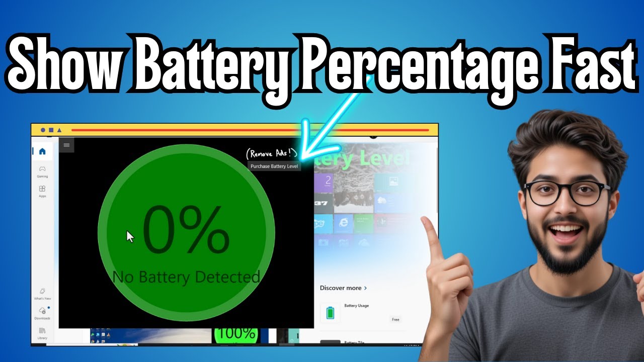 How To Show Battery Percentage On Windows 10 | Simple Taskbar Guide ...