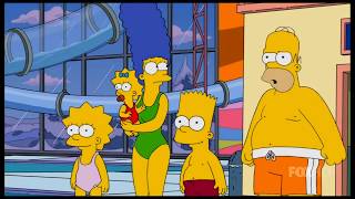 The Simpsons: The Simpsons in a indoor Waterpark