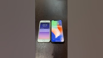 iPhone 6 on iOS 12 vs iPhone X on iOS 14 boot up test #shorts #iphone6 #ios12 #iphonex #ios14