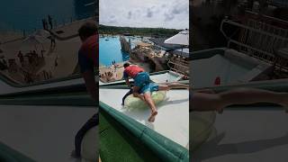 Crazy superman flying in Water park 😱🫣😁🤙😂@NikonovDiver #bluetree #pool #flip #phuket #challenge