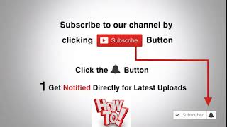 How to Make Subscribe to Our YouTube Channel Intro in easy steps free with bell icon | by How To