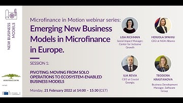 Microfinance in Motion - Pivoting: Moving from Solo Operations to Ecosystem-Enabled Business Models