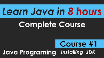 Java Tutorial Installing the JDK Java Programming Course 1 For Beginners to advance learn