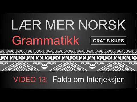 Video: Er interjeksjon et vokativ?