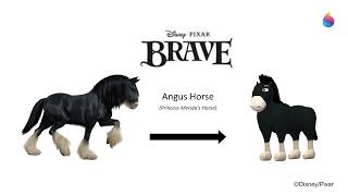 Paint 3D Tutorial: Angus (Princess Merida's Horse) ~ Brave (2012)