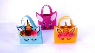 Matchbox Unicorn Mini Bags | Matchbox Bags Crafts | How to Make | Matchbox Bags | Mini Crafts