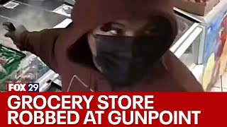 Overbrook grocery store robbed at gunpoint by masked suspect in broad daylight