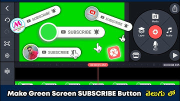 How to make subscribe button Animation Green Screen in Telugu | Subscribe Bell Intro Editing Telugu