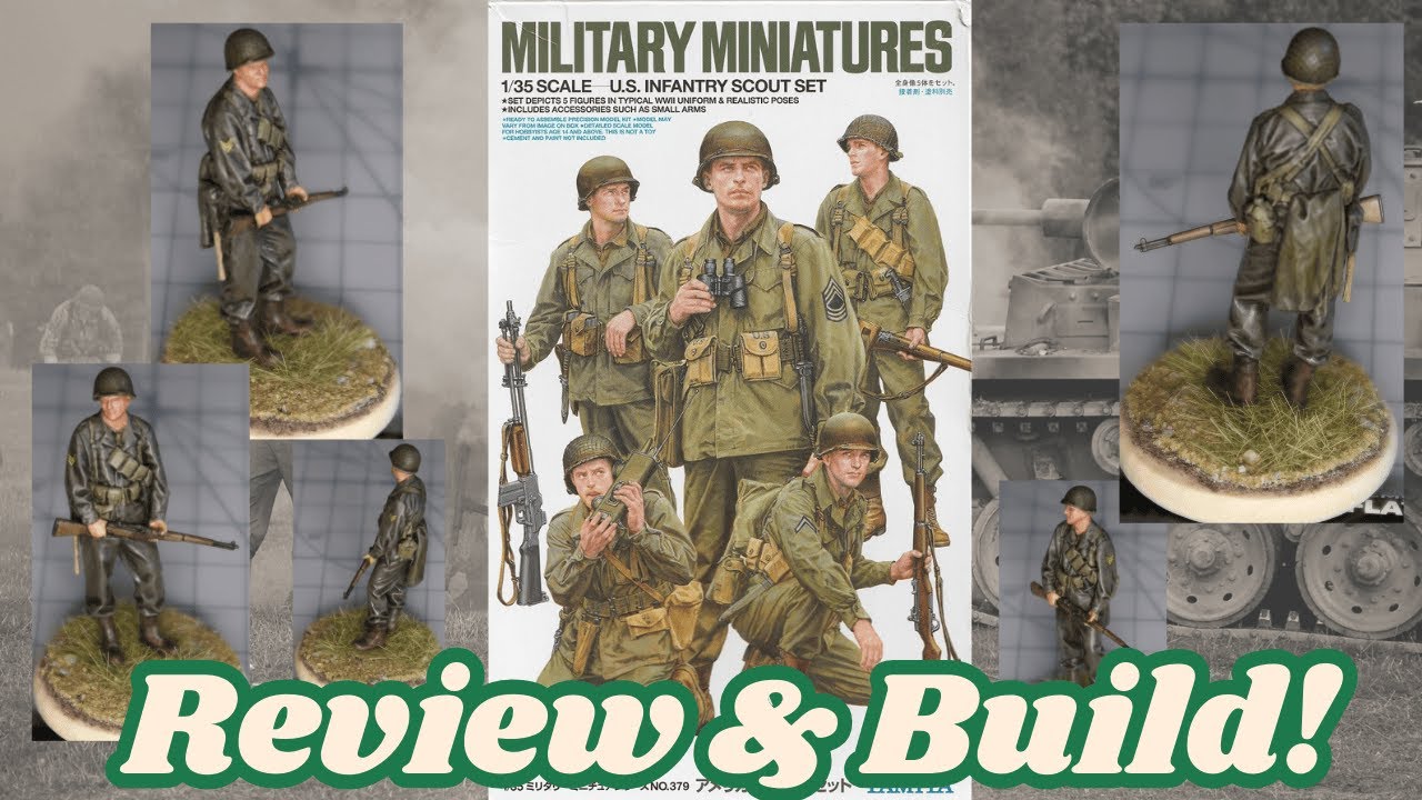 Tamiya US Scout Infantry – Brush Painted with Tamiya Acrylics!?! 
