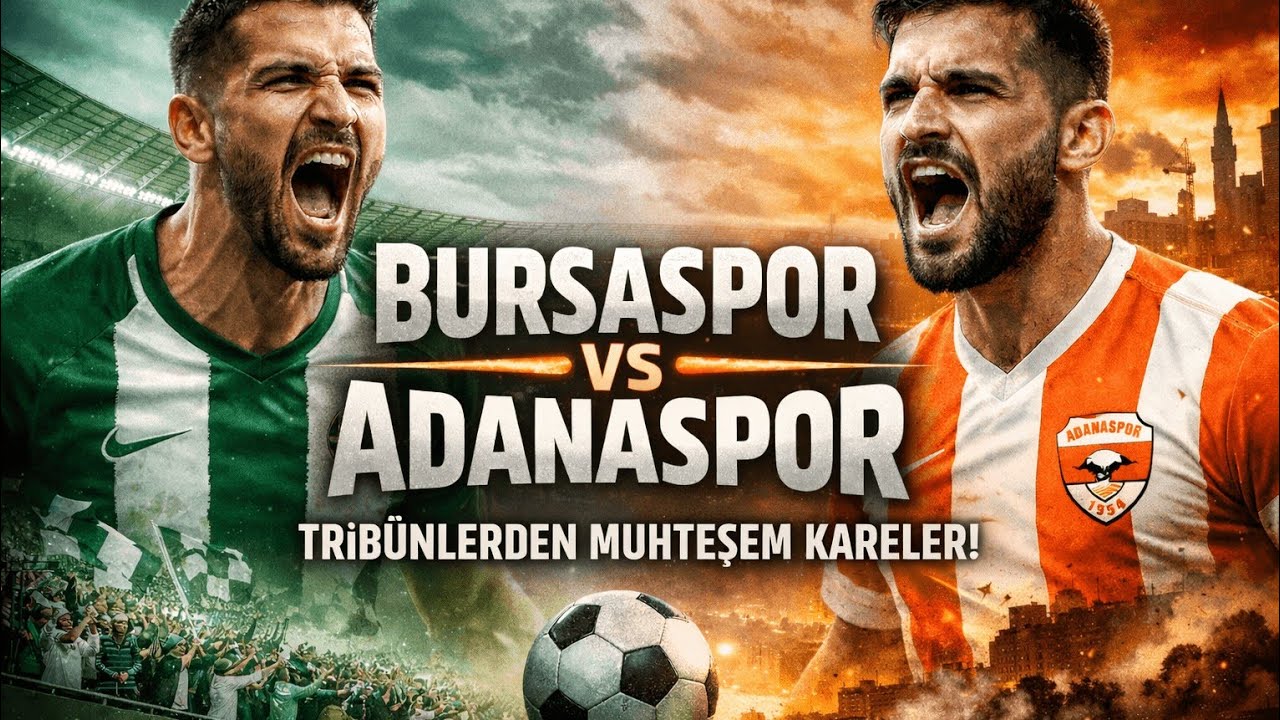 Bursaspor – Adanaspor | Tribünlerden Maça Damga Vuran Anlar