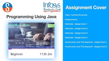 Infosys Springboard Lex Assignments Answers | OOP, Methods and Constructors | Programming Using Java