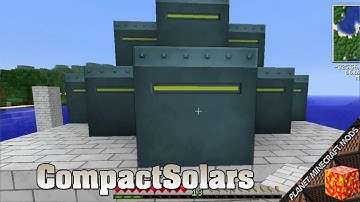 Compact Solars Mod 1.12.2/1.10.2/1.7.10 (Compact Solar Arrays) for Minecraft PC