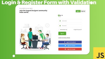 Login And Registration Form HTML CSS And JavaScript | Responsive And Mobile First