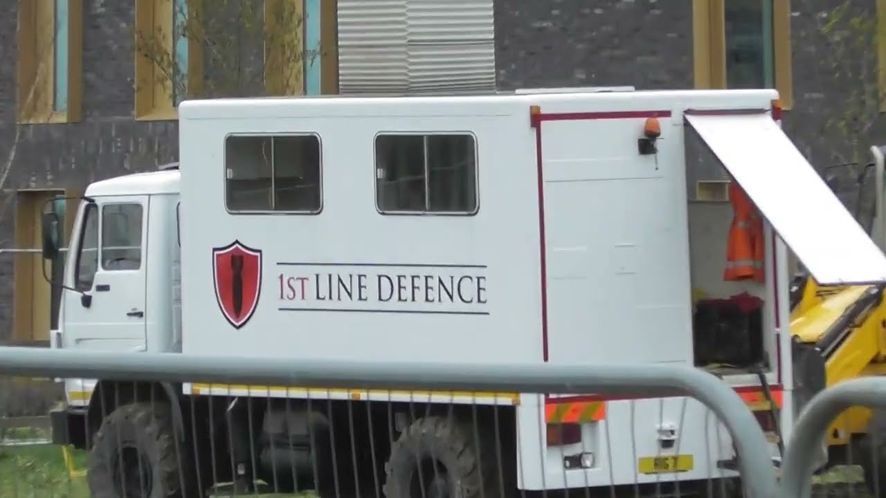 1st line Defence UXO Unexploded ordanance at Addenbrookes NHS hospital site Cambridge UK 1mar22