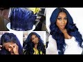 GET THIS NAVY BLUE HAIR IN MINUTES!!! FT ALI JULIA HAIR