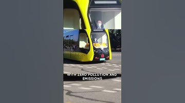 A train that running on the road without Tracks! China’s intelligent rail transit!  #china #shorts