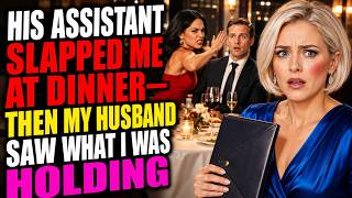 His Assistant Slapped Me at Dinner—Then My Husband Saw What I Was Holding