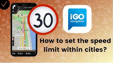 How to set the speed limit within cities in IGO Navigation?