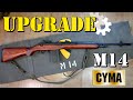 Upgrade m14 cyma cm032 gearbox  hop up  canon