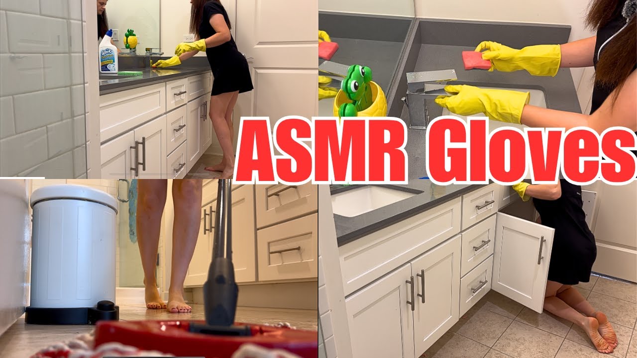 Gloves Cleaning ASMR | Relaxing Sink Scrubbing 🧽🧤