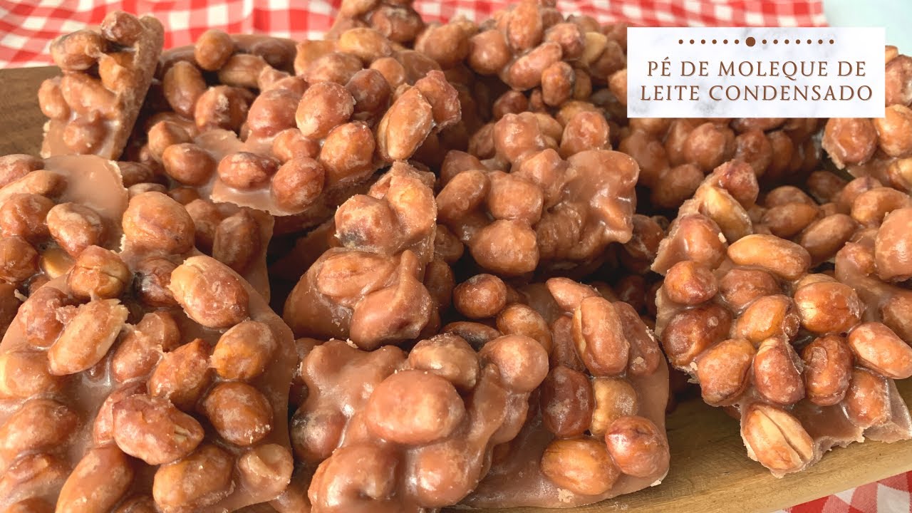 DELICIOSO PÉ DE MOLEQUE DE LEITE CONDENSADO  - APENAS 4 INGREDIENTES - FÁCIL E SIMPLES  DE FAZER
