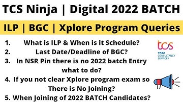 What is ILP | Deadline of Background Check | No Entry of 2022 BATCH In NSR Pin | Clear all Points