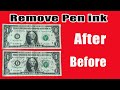 How To Remove Pen Written From Dollar Or Any Paper Currency Effectively