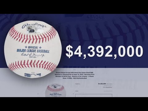 Shohei Ohtani's '50-50' home run ball sells for $4.39