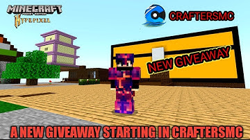 ALL ABOUT CRAFTERSMC NEW GIVEAWAY|| #craftersmc #satnetwork #wenpixel #hypixel #hypixelskyblock ....
