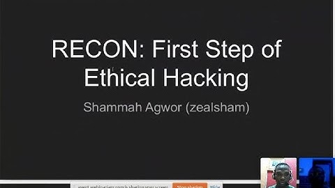 RECON: First Step of Ethical  Hacking