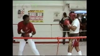 ROBERTO DURAN sparring NIGEL BENN, RAW \& UNEDITED FOOTAGE