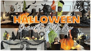 BEST Halloween Decorate with me 2022! l Fun & Easy Halloween Tablescape, Halloween Mantle, & More!