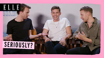 'BEST INTERVIEW EVER!' | Mamma Mia 2 cast | Jeremy Irvine, Hugh Skinner, Alexa Davies