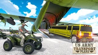 US Army ATV Quad Bike & Limo Car Plane Transporter Gameplay Video Android/iOS screenshot 3