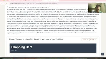 Functional Test Case Generator - Agent.ai Agent