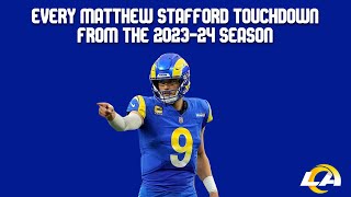 Every Matthew Stafford Touchdown From The 2023-24 Season