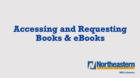 Accessing and Requesting Books & eBooks