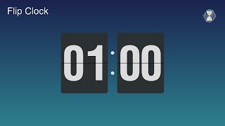 1 Minute Timer ⏱️ Ocean Twilight Flip Clock | Quick breaks Timer - ChronoFlow screenshot 5