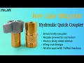 Wet-Line Wing Nut Hydraulic Quick Coupler