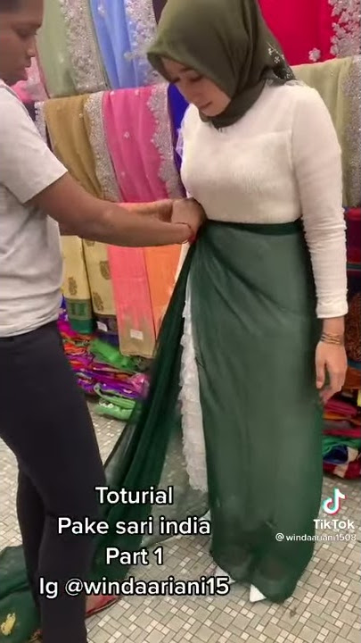 tutorial memakai sari india gaes