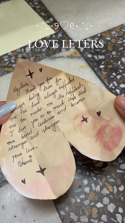 HANDMADE LOVE LETTERS FOR BOYFRIEND 🥺🩷✨#diy #vintage #giftsforhim #aesthetic #loveletter #viral