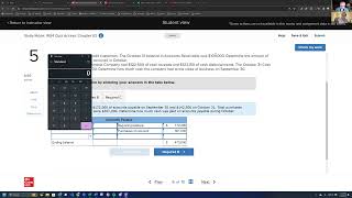 ACCTG201 W04 Quiz Access: Chpt 2 Problem 5 (Exercise 2-7)
