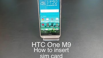 How to put sim card in HTC One M9