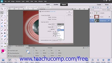 Photoshop Elements 12 Tutorial Changing the Canvas Size Adobe Training Lesson 13.1